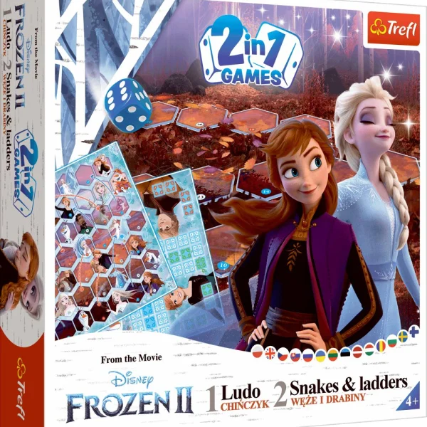 Gra 2w1 Chińczyk, Węże i drabiny. Frozen - najniższa cena