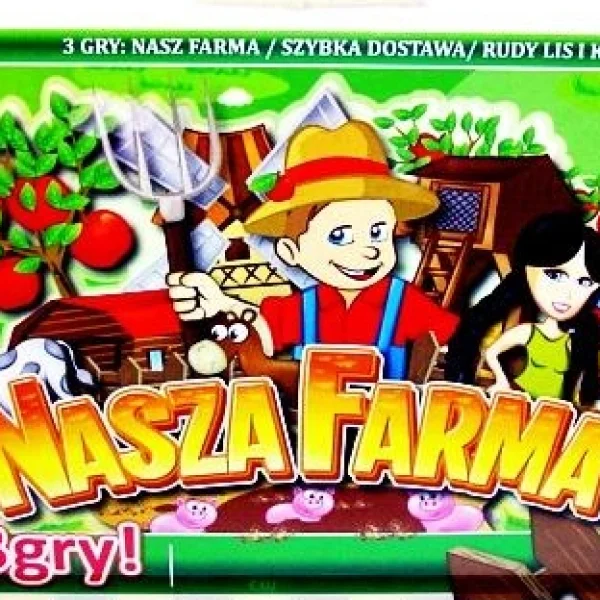 Gra 3w1 Nasza farma, Szybka dostawa, Rudy lis i kury - najniższa cena