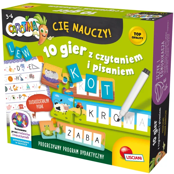 Gra Carotina cię nauczy! 10 gier z czytaniem i pisaniem - najniższa cena