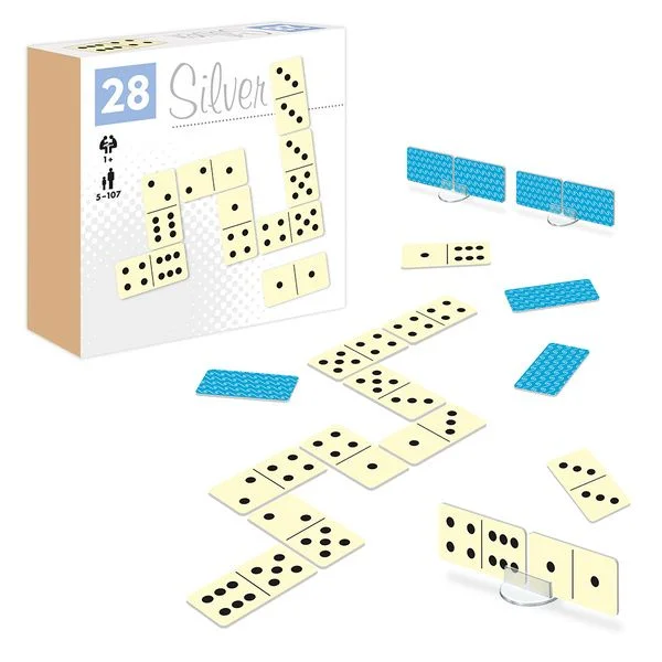 Gra Domino kropki Silver ALEX - najniższa cena