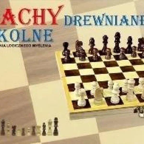 Gra Duże szachy szkolne drewniane - najniższa cena