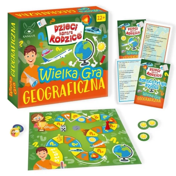 Gra DZIECI KOBTRA RODZICE. WIELKA GRA GEOGRAFICZNA - najniższa cena