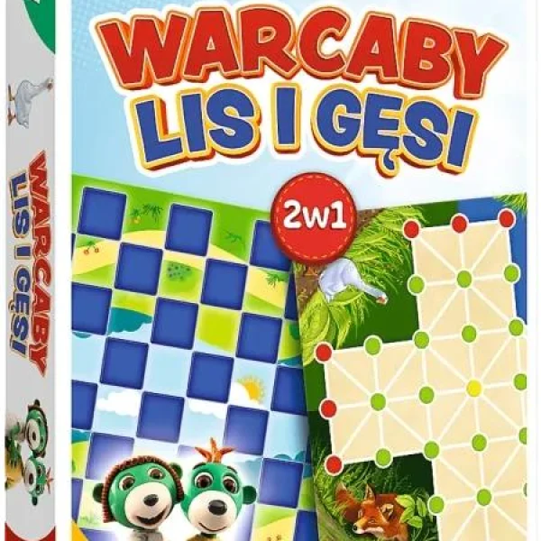 Gra Gra 2w1. Warcaby, Lis i Gęsi - najniższa cena