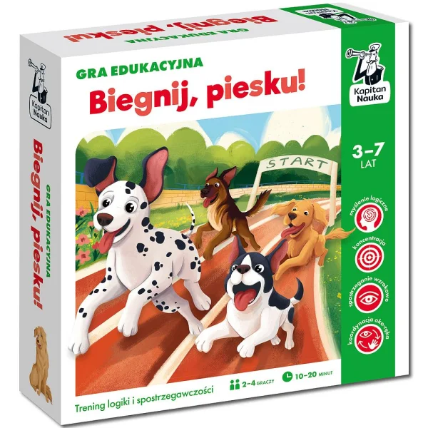 Gra Gra edukacyjna Biegnij, piesku! Kapitan Nauka - najniższa cena