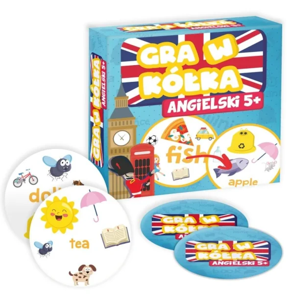 Gra GRA W KÓŁKA ANGIELSKI 5 - najniższa cena