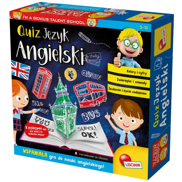 Gra Mały Geniusz- język angielski Quiz - najniższa cena