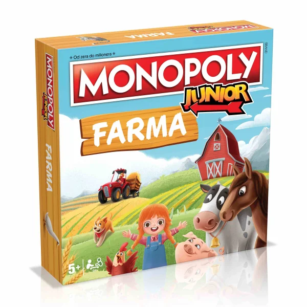 Gra Monopoly Junior Farma - najniższa cena