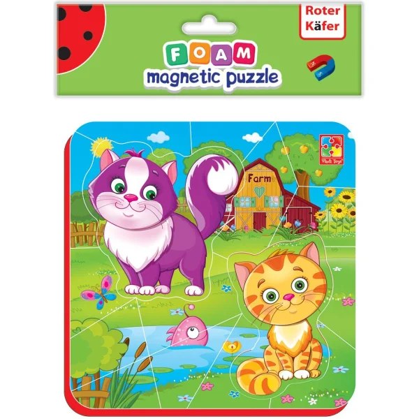 Gra Piankowe puzzle magnetyczne: Kotki na wsi - najniższa cena