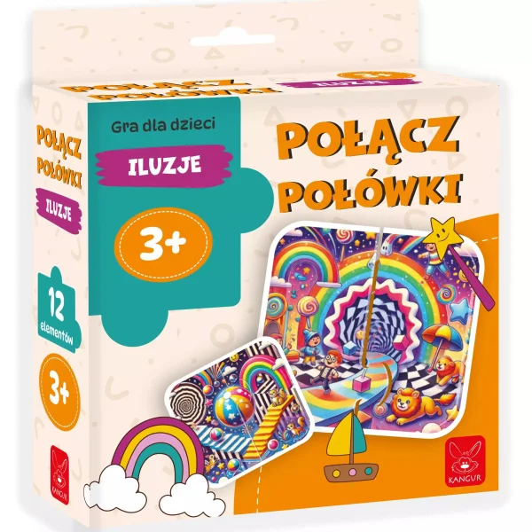 Gra Połącz połówki Iluzje 3+ - najniższa cena
