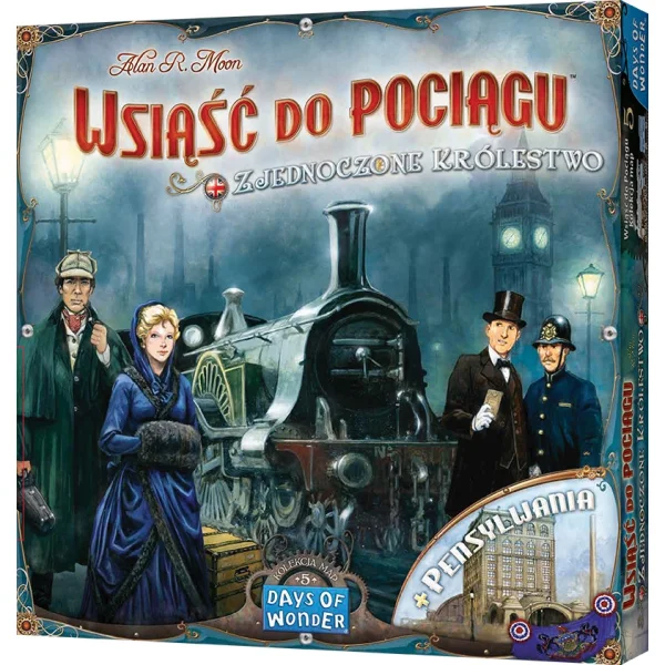 Gra Wsiąść do Pociągu: Kolekcja Map 5 - Zjednoczone Królestwo i Pensylwania - najniższa cena