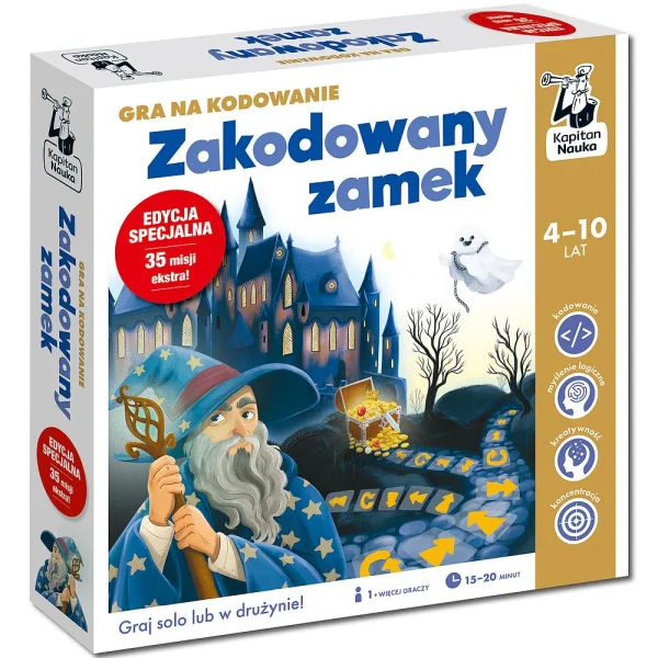 Gra Zakodowany zamek. Gra na kodowanie. Edycja specjalna. Kapitan Nauka - najniższa cena